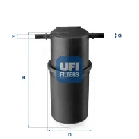 Fuel filter UFI 24.144.00