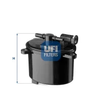 Fuel filter UFI 24.156.00