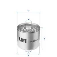 Fuel filter UFI 24.360.00