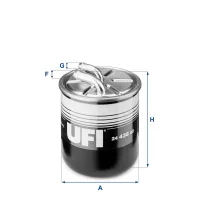 Fuel filter UFI 24.436.00