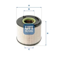 Fuel filter UFI 26.015.00
