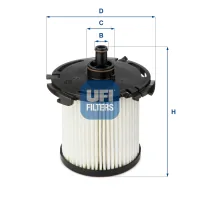 Fuel filter UFI 26.074.00