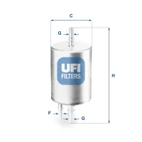 Fuel filter UFI 31.831.00