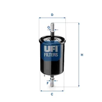 Fuel filter UFI 31.843.00
