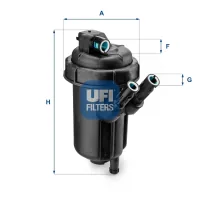 Fuel filter UFI 55.116.00