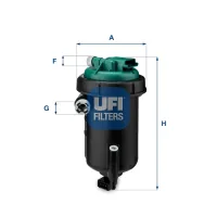 Fuel filter UFI 55.148.00