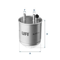Fuel filter UFI 24.117.00