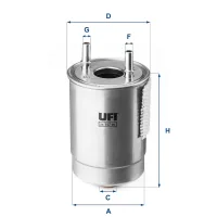 Fuel filter UFI 24.147.00