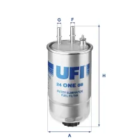 Fuel filter UFI 24.ONE.0B