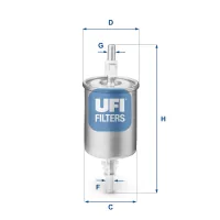 Fuel filter UFI 31.515.00