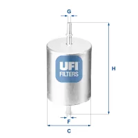 Fuel filter UFI 31.817.00