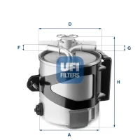 Fuel filter UFI 55.430.00