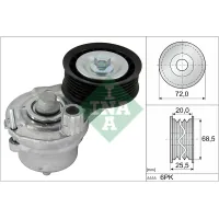 Belt tensioner with roller INA 534 0703 10