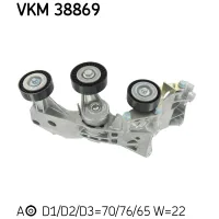Натягувач ременя з роликом SKF VKM 38869