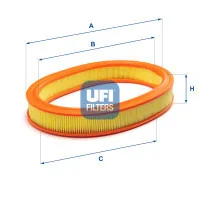 Air filter for a car UFI 27.177.00
