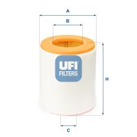 Air filter for a car UFI 27.A48.00