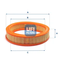 Air filter for a car UFI 30.803.00