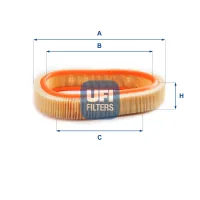 Air filter for a car UFI 30.806.00