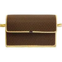 Organizer bag EVAtech 30x49x25 cm Brown with beige edging (BS12258SM5RZI)
