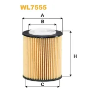 Oil filter Wixfiltron WL7555