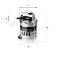 Fuel filter UFI 24.095.04