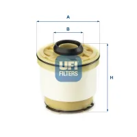 Fuel filter UFI 26.102.00