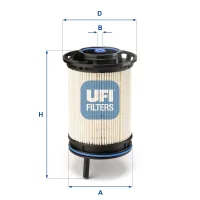 Fuel filter UFI 26.130.00