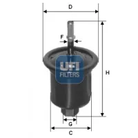 Fuel filter UFI 31.731.00