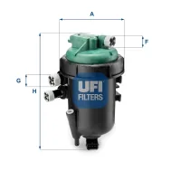 Fuel filter UFI 55.178.00