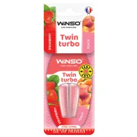 WINSO Twin Turbo Car Air Freshener - Strawberry Peach (538780)