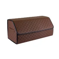 Organizer bag EVAtech ECO L 30x30x65 cm brown with brown thread (EHECELZZBR)