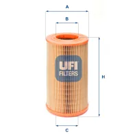Air filter for a car UFI 27.524.00