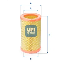 Air filter for a car UFI 27.824.00