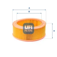 Air filter for a car UFI 30.917.01