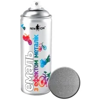 Aerosol paint for a car New Ton universal silver with "metallic" effect 400ml (000000256)