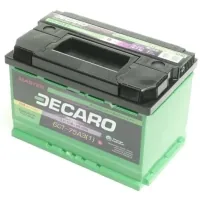Car battery DECARO 75Ah-12v MASTER L, EN680 (6СТ-75 A3 (1) M)