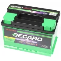 Car battery DECARO 75Ah-12v MASTER R, EN680 (6СТ-75 A3 (0) M)