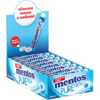 Mentos Pure Fresh chewing gum with mint flavor 15.57 g (8935001725428)