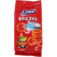 Соломка Croco Brezel Кільцями солена 100 г (5941194003635)