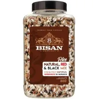Крупа Bisan Суміш рису натурал, червоного та чорного 800 г (4820186124583)