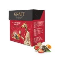 Graff Strawberry Dream Green tea 20 pyramids of 1.8 g each (4820279611174)