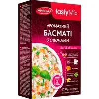 Крупа Жменька Рис Басматі з овочами в пакетиках для варіння 100 гх2 шт (4820152182470)
