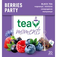 Tea Moments Berries Party black tea 20x1.8 g pyramids (tm.00230)