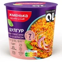 Їжа швидкого приготування Жменька Булгур з копченими томатами та базиліком 55 г (4820152182883)