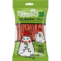 Мʼясні снеки Чікенzzz Кабаноси Classic з м'яса птиці 180 г (4820247143133)