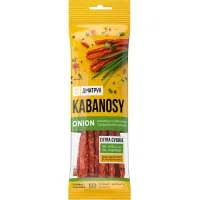 Meat snacks Dmytruk Kabanosy Onion from pork with onions 80 g (4820247142143)
