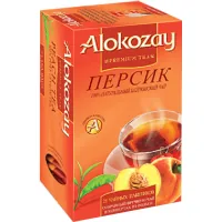 Alokozay black tea with peach aroma 25x2 g (4820229040450)