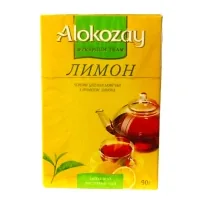 Alokozay black leaf tea with lemon flavor 90 g (4820229040535)
