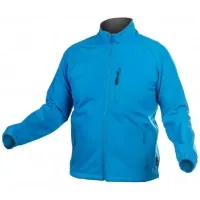 Куртка робоча Hoegert BIESE HT5K256-S SoftShell 96% поліестер/4% еластан синя, S (48) (HT5K256-S)