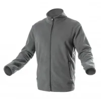 Кофта робоча Hoegert PASADER HT5K382-2XL 100% поліестер темно-сіра, 2XL (56) (HT5K382-2XL)
